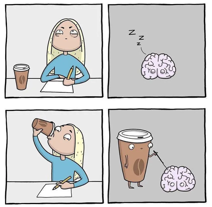 Как люди видят мир до и после кофе_ 20 лучших мемов_ Идеи и вдохновение в журнале Ярмарки Мас...webp