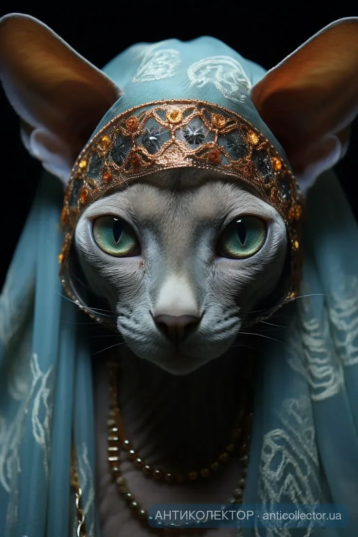 Sphinx Cat elegant muslim.webp