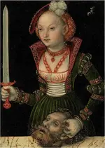1Lucas Cranach The Elder (Kronach 1472-1553 Weimar). Judith and Holofernes. Oil on  panel. 21...webp